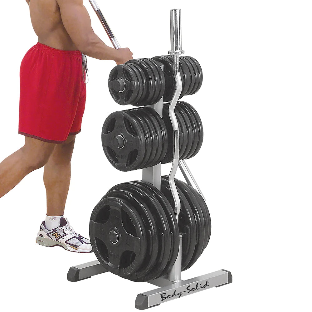 Body Solid GOWT Olympic Plate & Barbell Rack